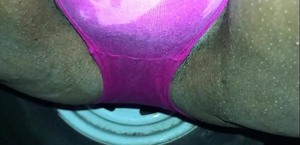  Wife pissing outside in her panties!!! Tell me what you think.